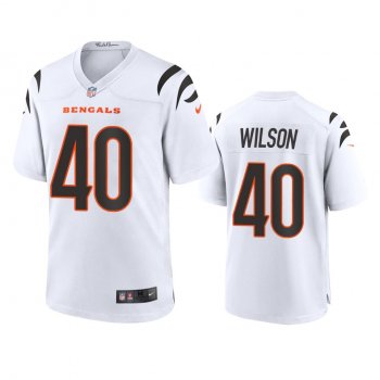 Cincinnati Bengals Brandon Wilson White 2021 Game Jersey