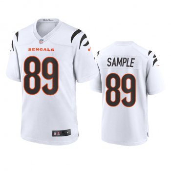 Cincinnati Bengals Drew Sample White 2021 Game Jersey