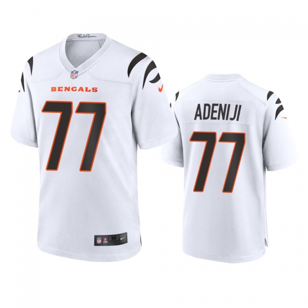 Cincinnati Bengals Hakeem Adeniji White 2021 Game Jersey