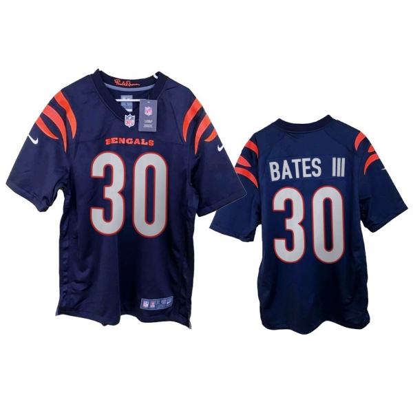 Cincinnati Bengals Jessie Bates III Navy 2021 Game Jersey