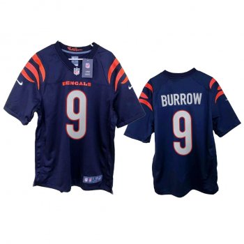 Cincinnati Bengals Joe Burrow Navy 2021 Game Jersey