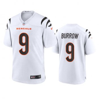 Cincinnati Bengals Joe Burrow White 2021 Game Jersey