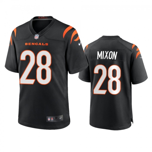 Cincinnati Bengals Joe Mixon Black 2021 Game Jersey