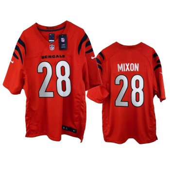 Cincinnati Bengals Joe Mixon Orange 2021 Game Jersey