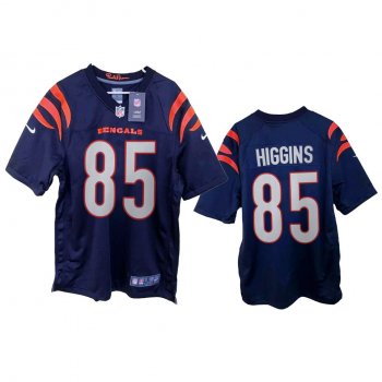 Cincinnati Bengals Tee Higgins Navy 2021 Game Jersey