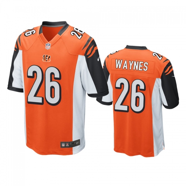 Cincinnati Bengals Trae Waynes Orange Game Jersey