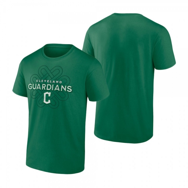 Men's Cleveland Guardians Kelly Green Celtic Knot T-Shirt St. Patrick's Day