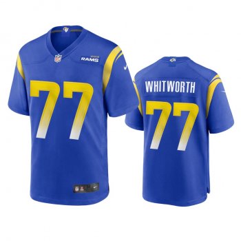 Los Angeles Rams Andrew Whitworth Royal 2020 Game Jersey