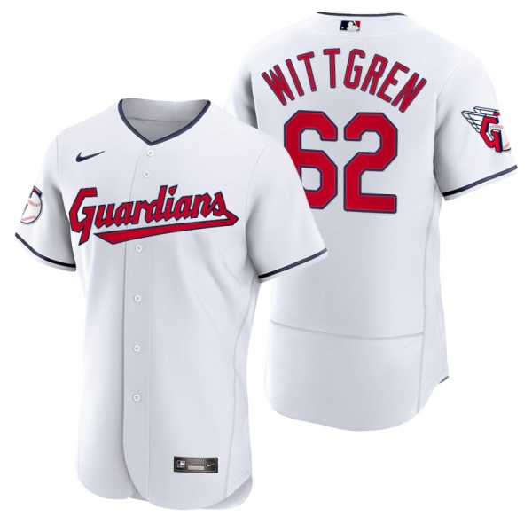 Men's Cleveland Guardians Nick Wittgren White 2022 Authentic Home Jersey