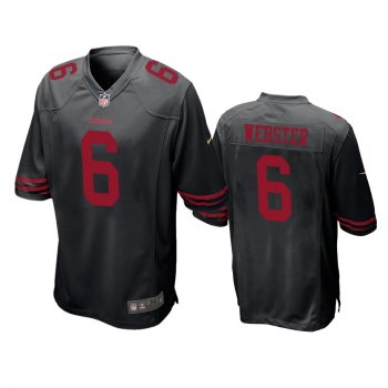 San Francisco 49ers Nsimba Webster Black Game Jersey