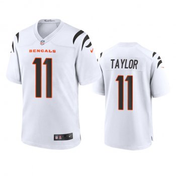 Cincinnati Bengals Trent Taylor White Game Jersey