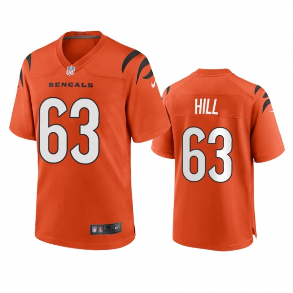 Cincinnati Bengals Trey Hill Orange Game Jersey