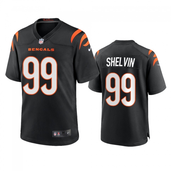 Cincinnati Bengals Tyler Shelvin Black Game Jersey