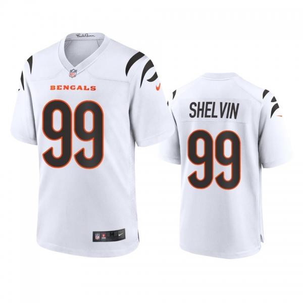 Cincinnati Bengals Tyler Shelvin White Game Jersey