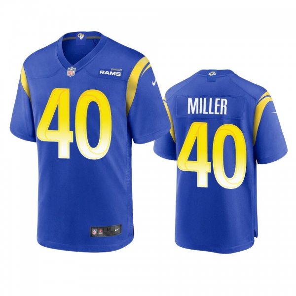 Los Angeles Rams Von Miller Royal Game Jersey