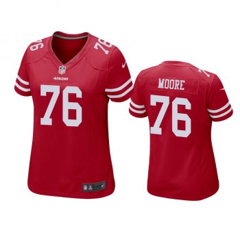 Women's San Francisco 49ers Jaylon Moore Scarlet Game Jersey