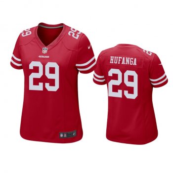 Women's San Francisco 49ers Talanoa Hufanga Scarlet Game Jersey