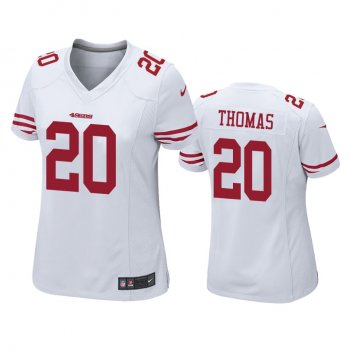 Women's San Francisco 49ers Ambry Thomas White Game Jersey