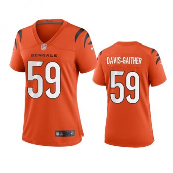 Women's Cincinnati Bengals Akeem Davis-Gaither Orange 2021 Game Jersey