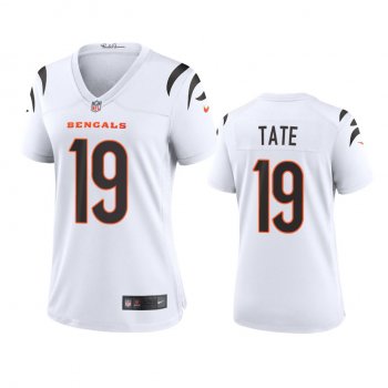 Women's Cincinnati Bengals Auden Tate White 2021 Game Jersey