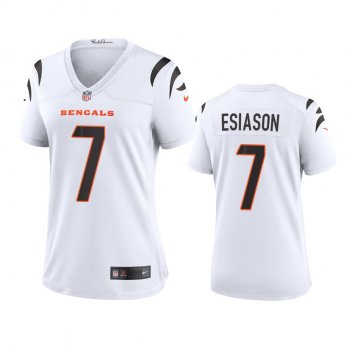 Women's Cincinnati Bengals Boomer Esiason White 2021 Game Jersey