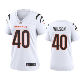 Women's Cincinnati Bengals Brandon Wilson White 2021 Game Jersey