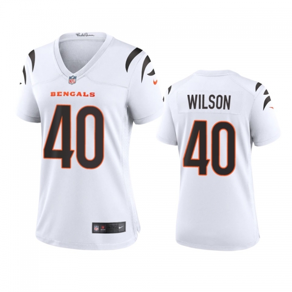 Women's Cincinnati Bengals Brandon Wilson White 2021 Game Jersey