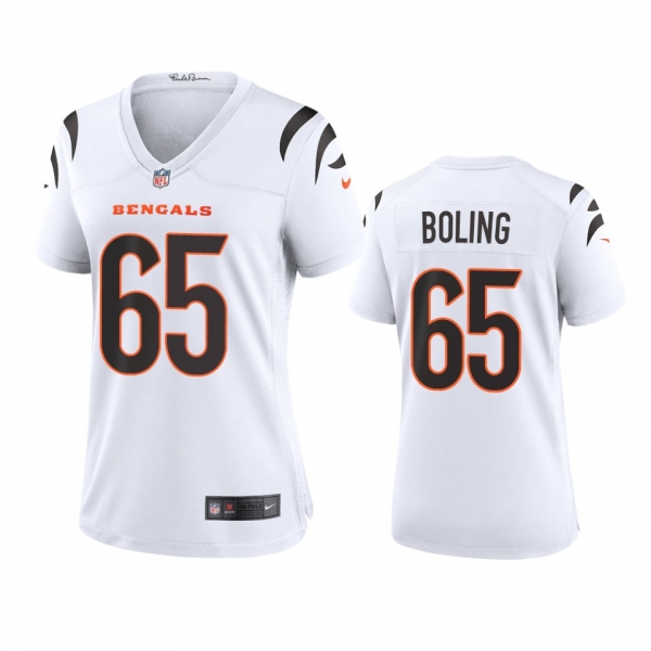 Women's Cincinnati Bengals Clint Boling White 2021 Game Jersey