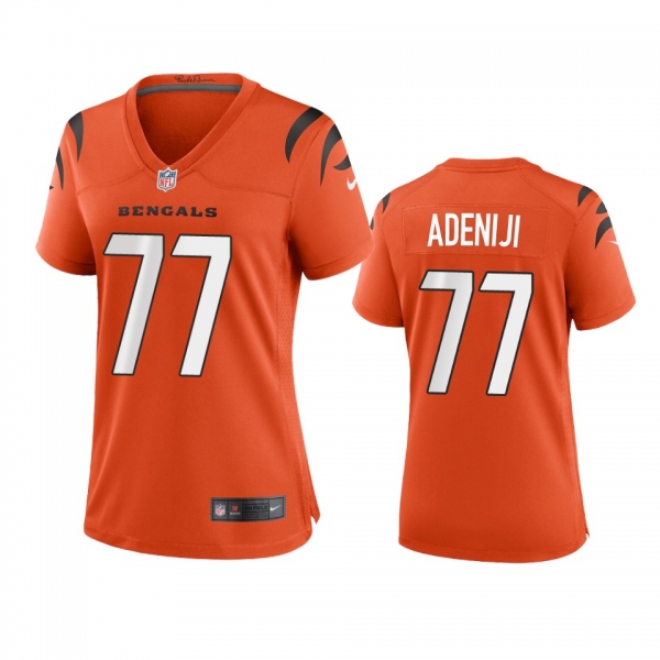 Women's Cincinnati Bengals Hakeem Adeniji Orange 2021 Game Jersey