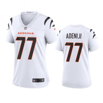 Women's Cincinnati Bengals Hakeem Adeniji White 2021 Game Jersey