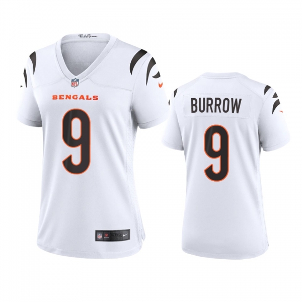 Women's Cincinnati Bengals Joe Burrow White 2021 Game Jersey