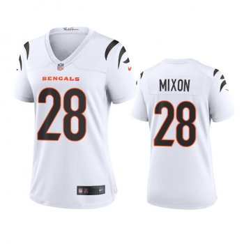 Women's Cincinnati Bengals Joe Mixon White 2021 Game Jersey