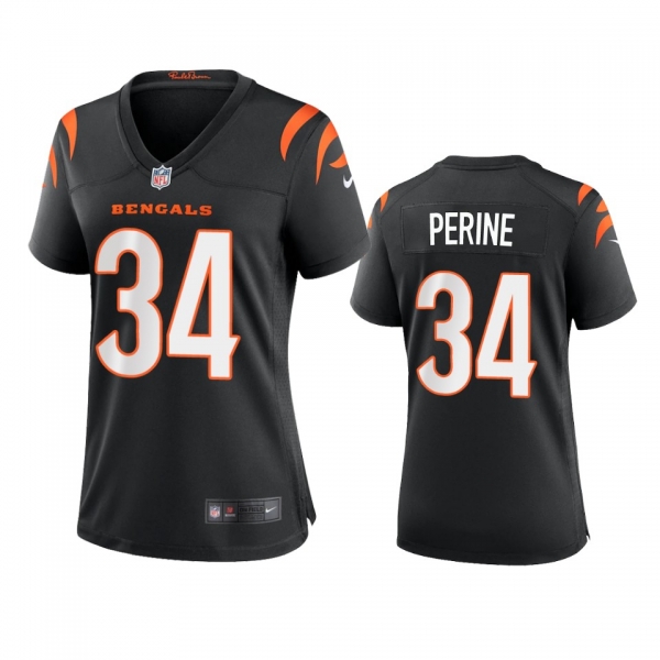 Women's Cincinnati Bengals Samaje Perine Black 2021 Game Jersey