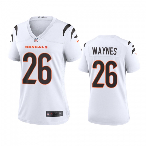 Women's Cincinnati Bengals Trae Waynes White 2021 Game Jersey