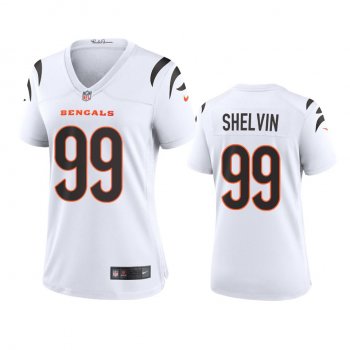 Women's Cincinnati Bengals Tyler Shelvin White Game Jersey