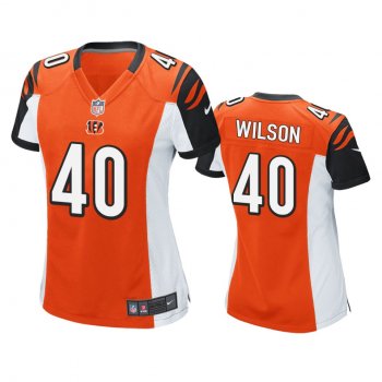 Women's Cincinnati Bengals Brandon Wilson Orange Game Jersey