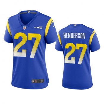 Women's Los Angeles Rams Darrell Henderson Royal Game Jersey