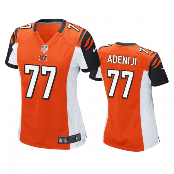 Women's Cincinnati Bengals Hakeem Adeniji Orange Game Jersey