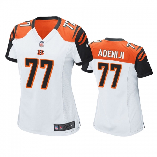 Women's Cincinnati Bengals Hakeem Adeniji White Game Jersey