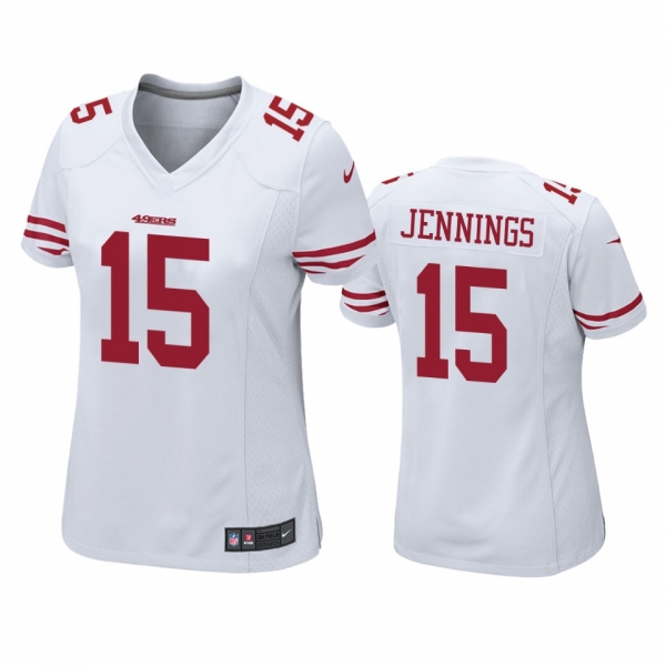 Women's San Francisco 49ers Jauan Jennings White Game Jersey