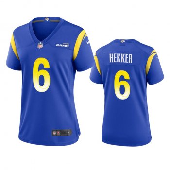 Women's Los Angeles Rams Johnny Hekker Royal Game Jersey