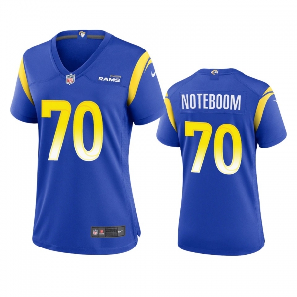 Women's Los Angeles Rams Joseph Noteboom Royal Game Jersey