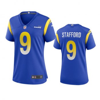 Women's Los Angeles Rams Matthew Stafford Royal Game Jersey