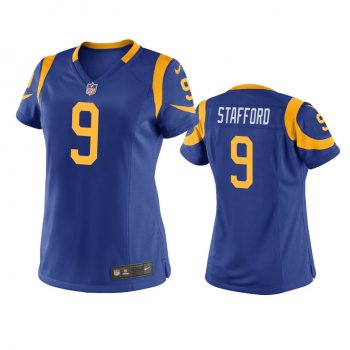 Women's Los Angeles Rams Matthew Stafford Royal Game Jersey