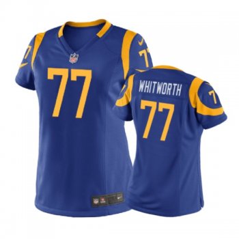 Women's Los Angeles Rams Andrew Whitworth Royal Nike Game Jersey