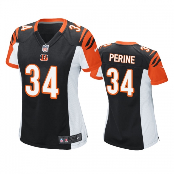 Women's Cincinnati Bengals Samaje Perine Black Game Jersey