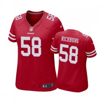 Women's San Francisco 49ers Weston Richburg Scarlet Nike Game Jersey