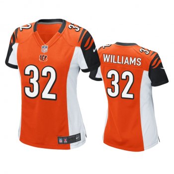 Women's Cincinnati Bengals Trayveon Williams Orange Game Jersey