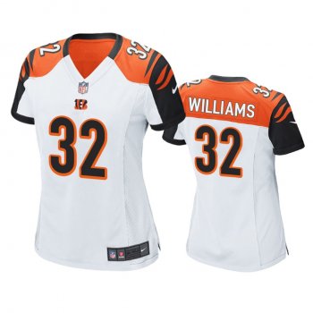 Women's Cincinnati Bengals Trayveon Williams White Game Jersey