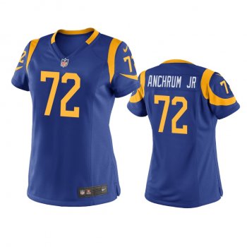 Women's Los Angeles Rams Tremayne Anchrum Jr. Royal Game Jersey